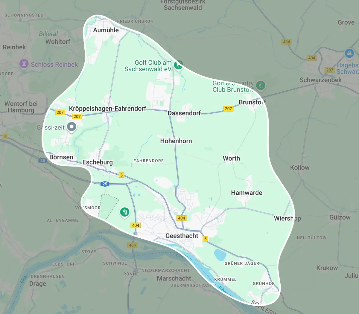 Karte Einzugsgebiet